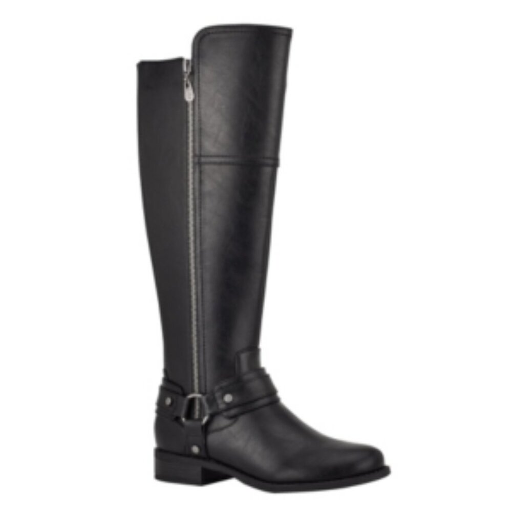 305) Gbg Womens Black High-Low Ankle Strap Black Size 5.5
